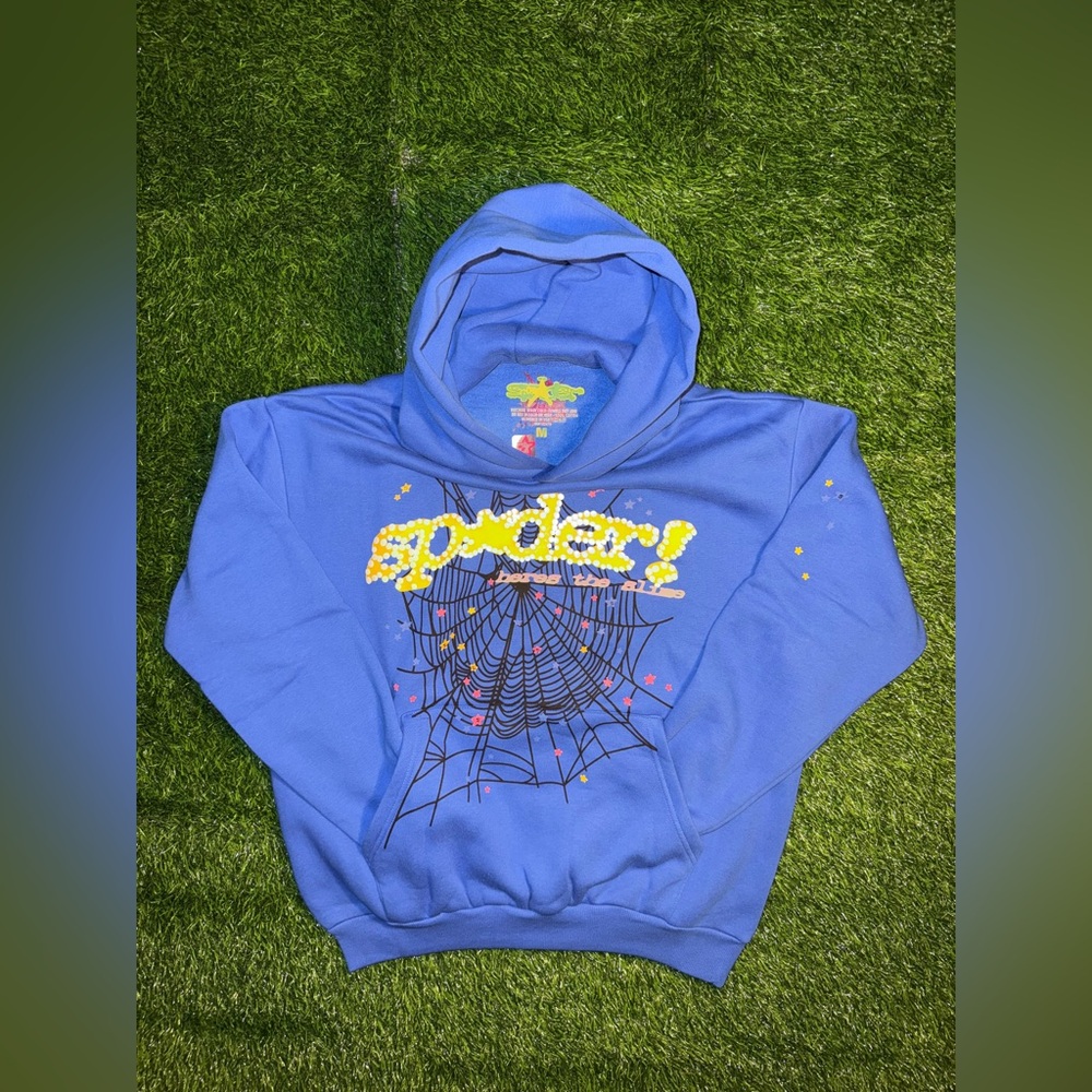 Sp5der P*NK V2 TC Marina Hoodie (Blue)